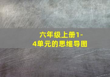 六年级上册1-4单元的思维导图