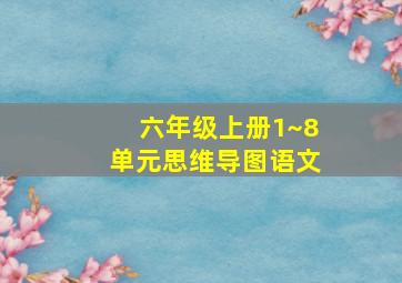 六年级上册1~8单元思维导图语文