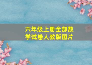 六年级上册全部数学试卷人教版图片