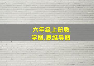 六年级上册数学圆,思维导图