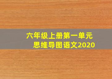 六年级上册第一单元思维导图语文2020