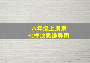 六年级上册第七模块思维导图