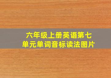 六年级上册英语第七单元单词音标读法图片