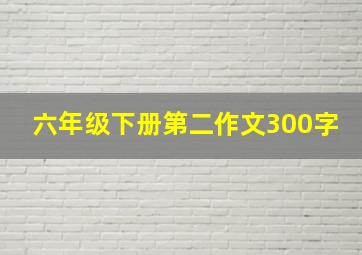 六年级下册第二作文300字