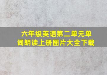 六年级英语第二单元单词朗读上册图片大全下载