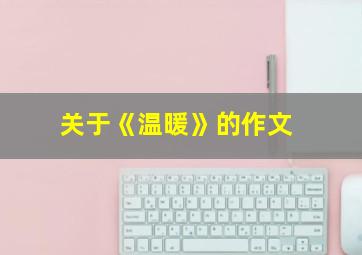 关于《温暖》的作文