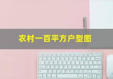 农村一百平方户型图