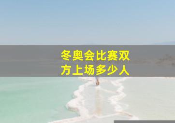 冬奥会比赛双方上场多少人