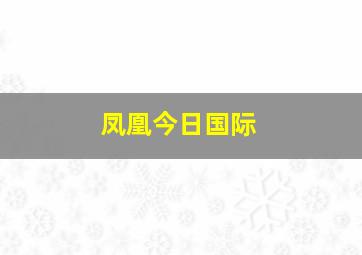 凤凰今日国际