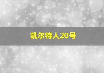 凯尔特人20号