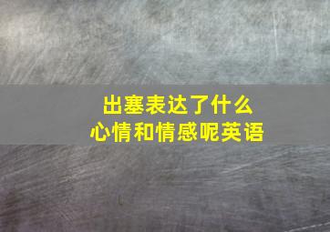 出塞表达了什么心情和情感呢英语