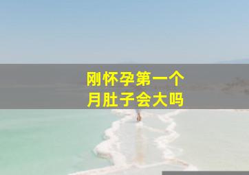 刚怀孕第一个月肚子会大吗