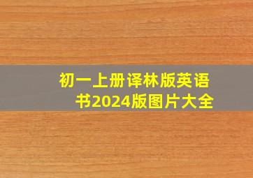 初一上册译林版英语书2024版图片大全