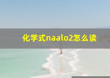 化学式naalo2怎么读