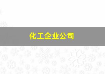 化工企业公司