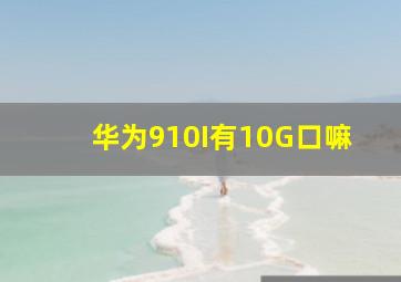 华为910I有10G口嘛