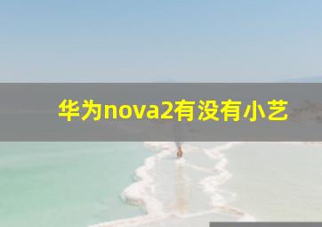 华为nova2有没有小艺