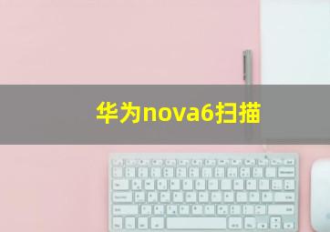 华为nova6扫描