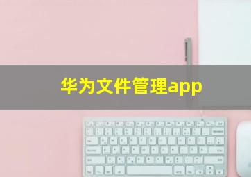 华为文件管理app