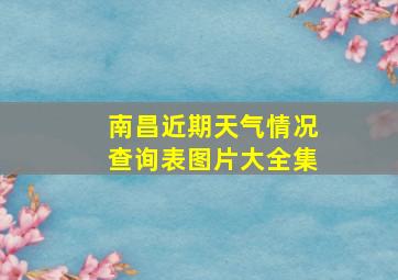 南昌近期天气情况查询表图片大全集