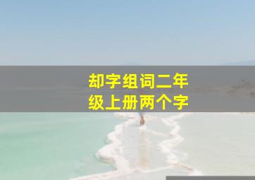 却字组词二年级上册两个字