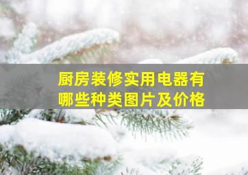 厨房装修实用电器有哪些种类图片及价格