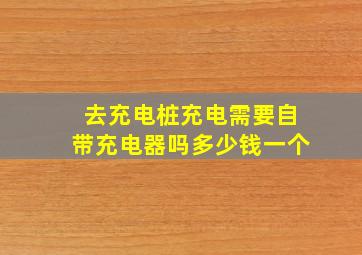 去充电桩充电需要自带充电器吗多少钱一个