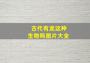 古代有龙这种生物吗图片大全