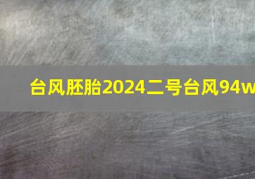 台风胚胎2024二号台风94w