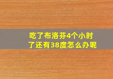 吃了布洛芬4个小时了还有38度怎么办呢