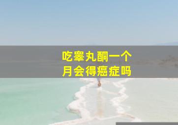 吃睾丸酮一个月会得癌症吗