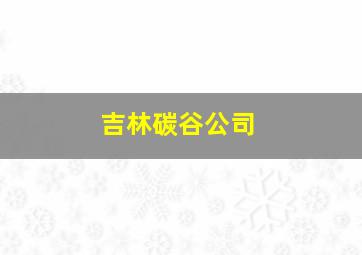 吉林碳谷公司