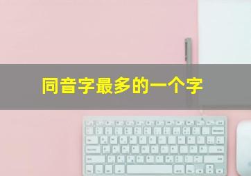 同音字最多的一个字