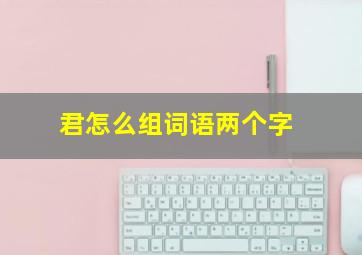 君怎么组词语两个字