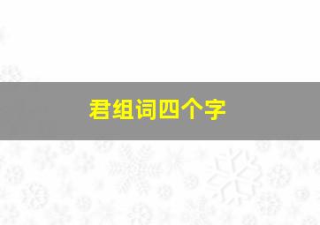 君组词四个字