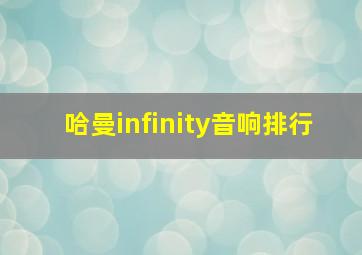 哈曼infinity音响排行