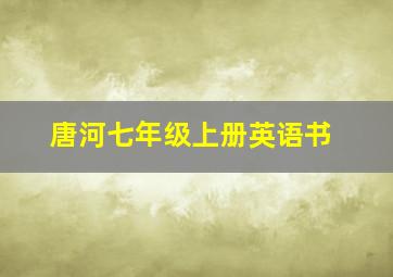 唐河七年级上册英语书