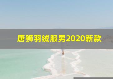 唐狮羽绒服男2020新款