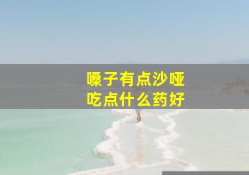 嗓子有点沙哑吃点什么药好