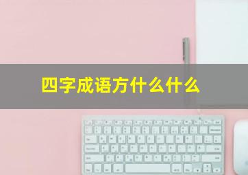 四字成语方什么什么