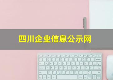 四川企业信息公示网