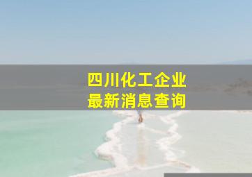 四川化工企业最新消息查询