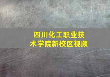 四川化工职业技术学院新校区视频