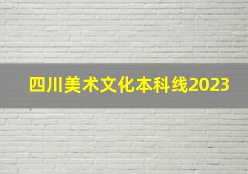 四川美术文化本科线2023