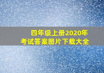 四年级上册2020年考试答案图片下载大全