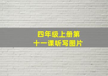 四年级上册第十一课听写图片