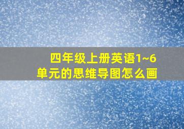 四年级上册英语1~6单元的思维导图怎么画