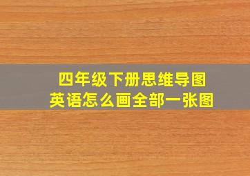 四年级下册思维导图英语怎么画全部一张图