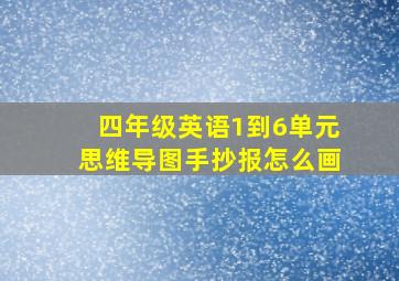 四年级英语1到6单元思维导图手抄报怎么画