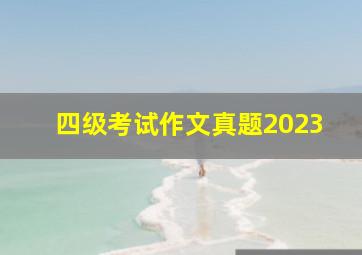 四级考试作文真题2023